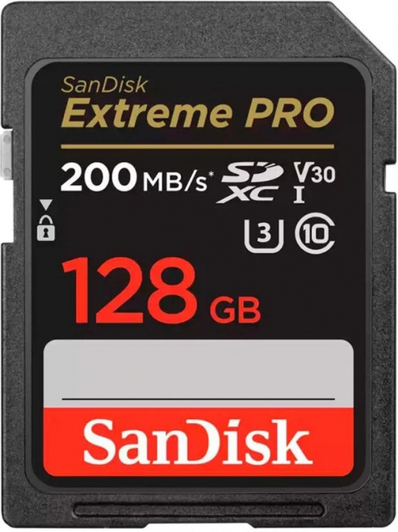 SanDisk Extreme Pro SDXC UHS-I Class 3 V30 200MB/s 128GB