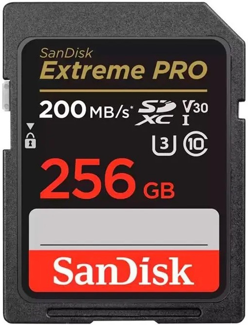 SanDisk Extreme Pro SDXC UHS-I Class 3 V30 200MB/s 256GB