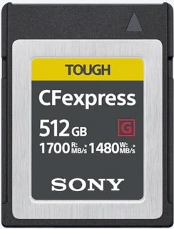 Карта памяти Sony CFexpress Type B 512 ГБ, R/W 1700/1480 МБ/с