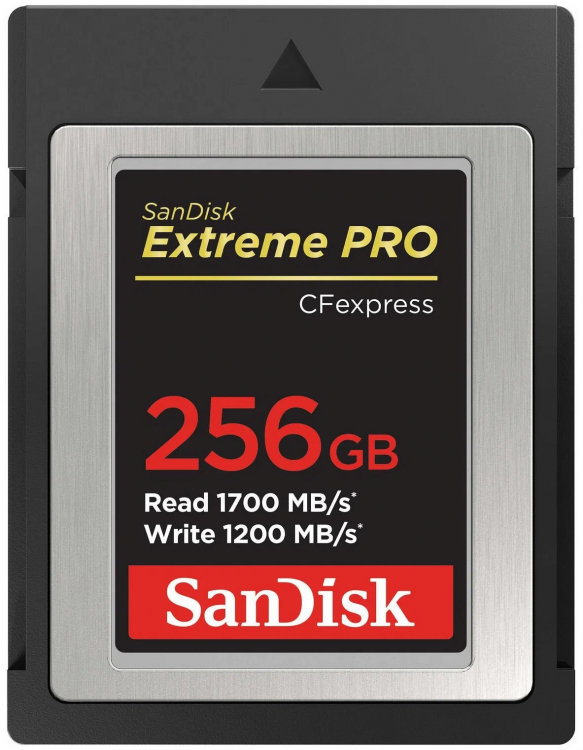 Карта памяти SanDisk CFexpress Type B 256 ГБ Class 10, R/W 1700/1200 МБ/с
