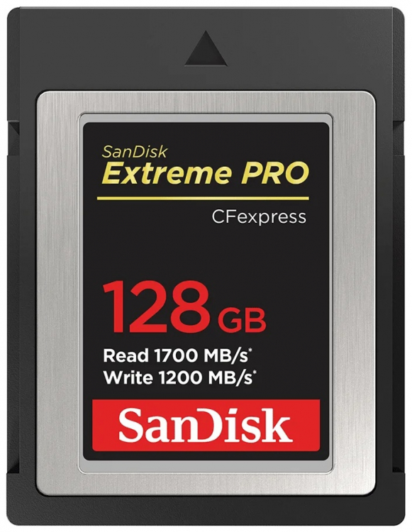 Карта памяти SanDisk CFexpress Type B 128 ГБ, R/W 1700/1200 МБ/с
