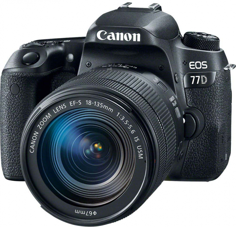 Фотоаппарат Canon EOS 77D kit EF-S 18-135 IS USM