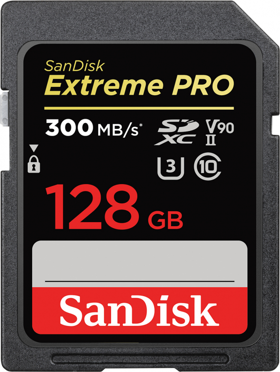 Карта памяти SanDisk Extreme PRO SDXC UHS-II 300MB/s 128GB