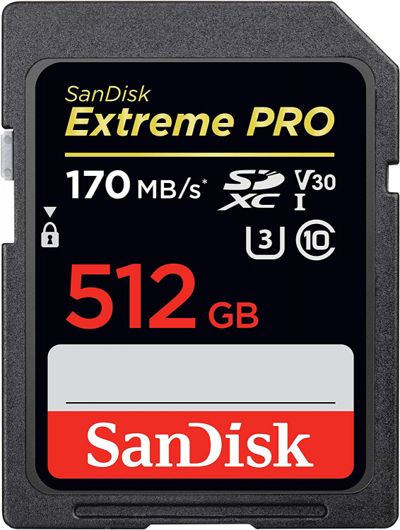 Карта памяти SanDisk Extreme Pro SDXC UHS Class 3 V30 200MB/s 512GB