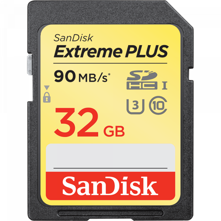 Карта памяти SanDisk Extreme Plus 32GB SDHC 120MBs UHS-I Class 10 U3 V30